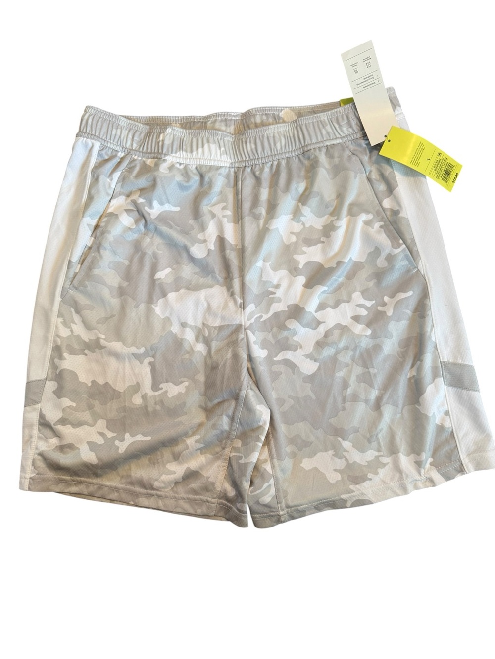 Men's All in Motion Gray Camo Athletic Shorts Size Large